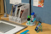 Picture of OSCO MESH WHITE DESK TIDY 5 TUBES